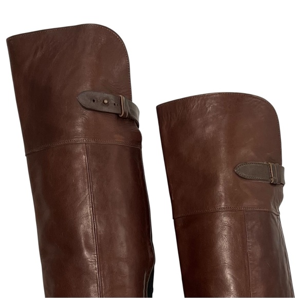 Rag & Bone Pearce Brown Leather Over the Knee Riding Boots Womens US 8.5 EU 38.5 - Picture 11 of 14